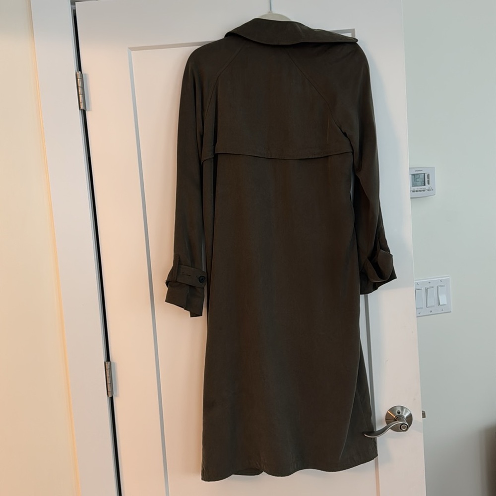 Green Aritzia trench coat - Picture 3 of 5